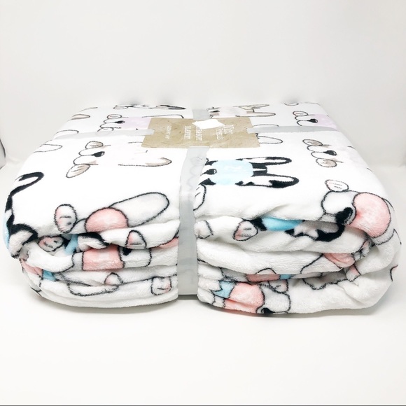 Frenchie Sleeping Bulldog Queen Size  Blanket - Picture 2 of 7